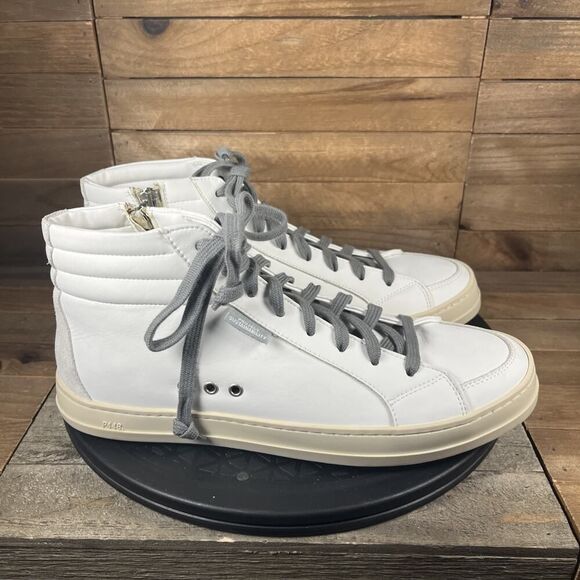 P448 Skate Recycled High Top Sneaker White Lace Up Womens Eur 40 / US 9.5 - Picture 1 of 10